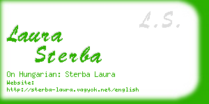 laura sterba business card